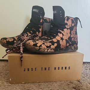 NOBULL High Top Rose Gold Black Cherry Trainer